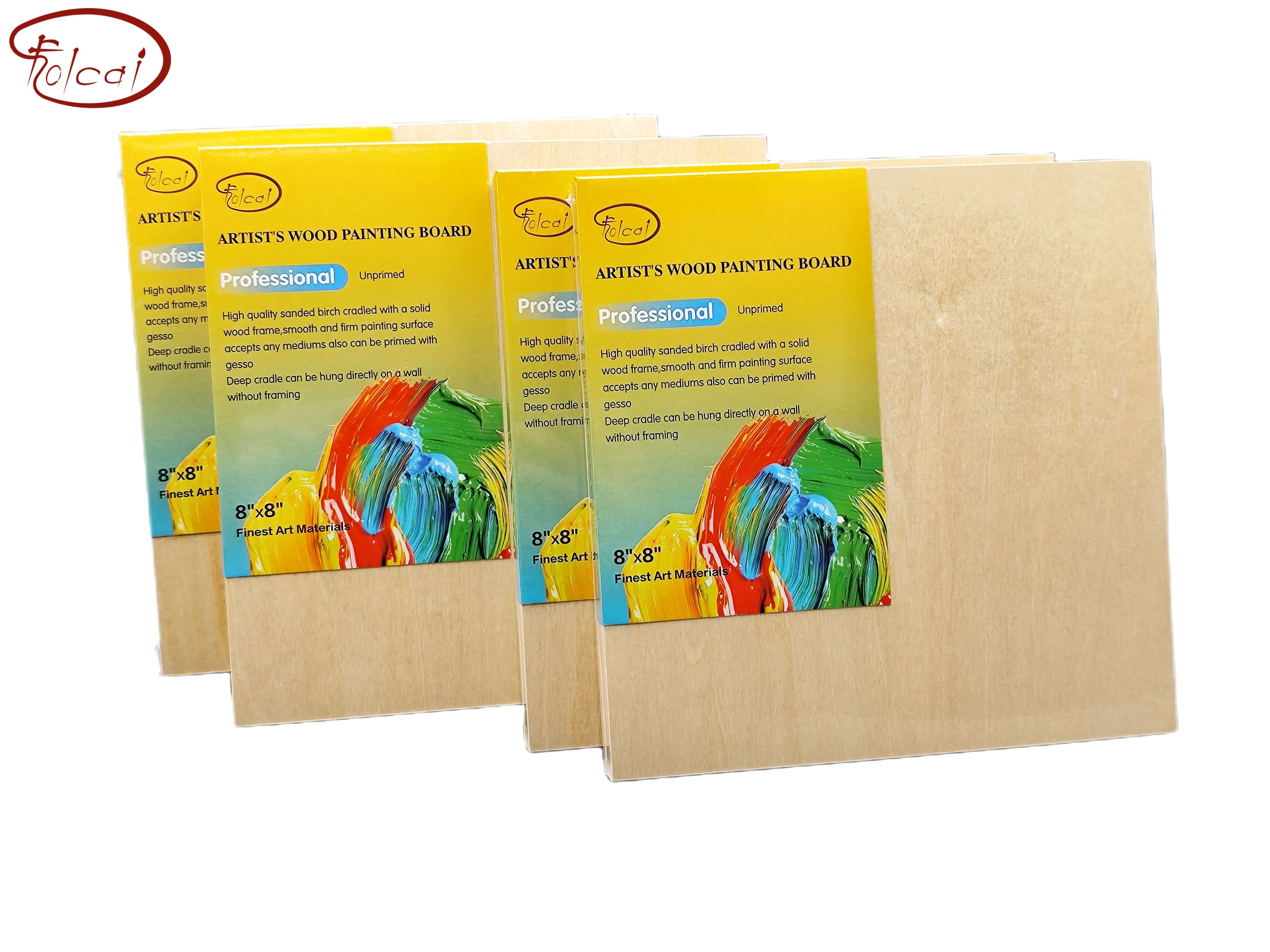 WOOD PAINTING BOARD (unprimed) Folcai Art Materials