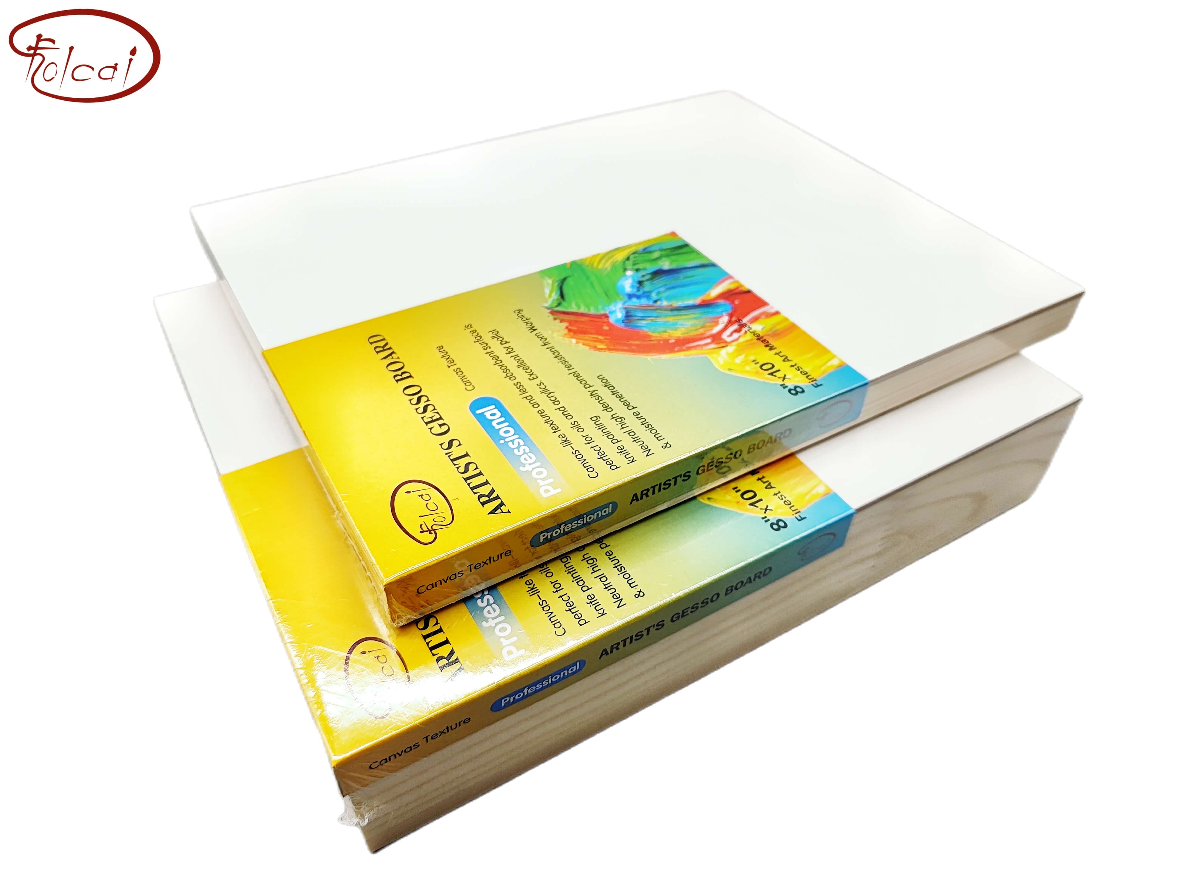 Artist's Gesso Board Canvas Texture Folcai Art Materials