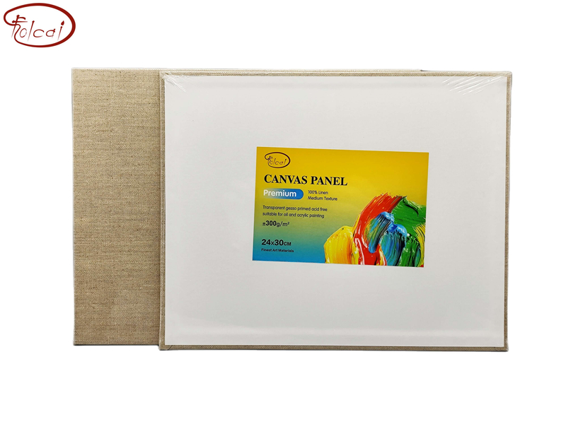 300gsm 100 Linen Canvas Panel Folcai Art Materials
